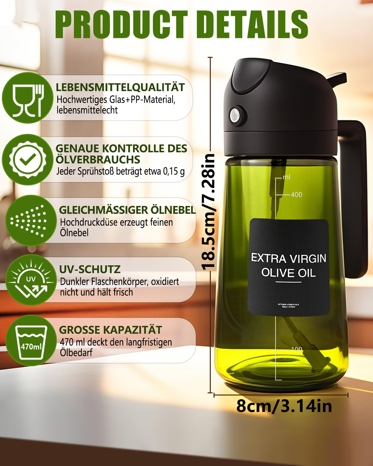 2-in-1 Oil Sprayer Bottle (UV Protection) - Image 2