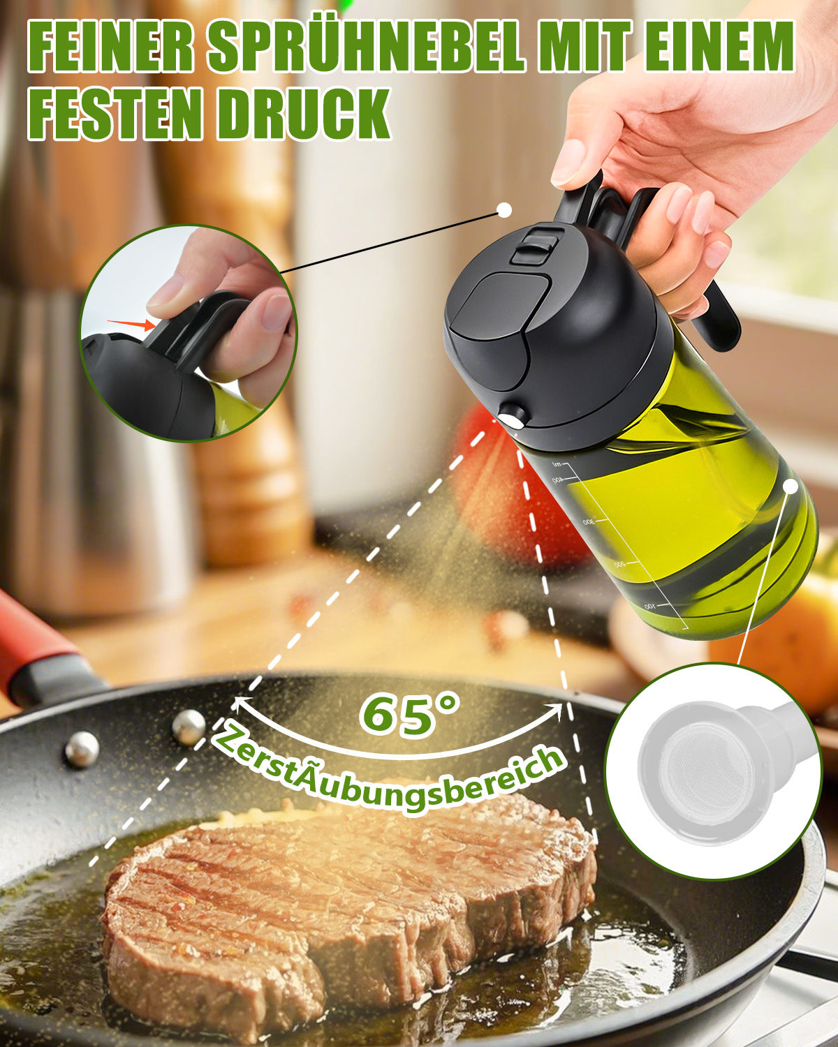 2-in-1 Oil Sprayer Bottle (UV Protection) - Image 3