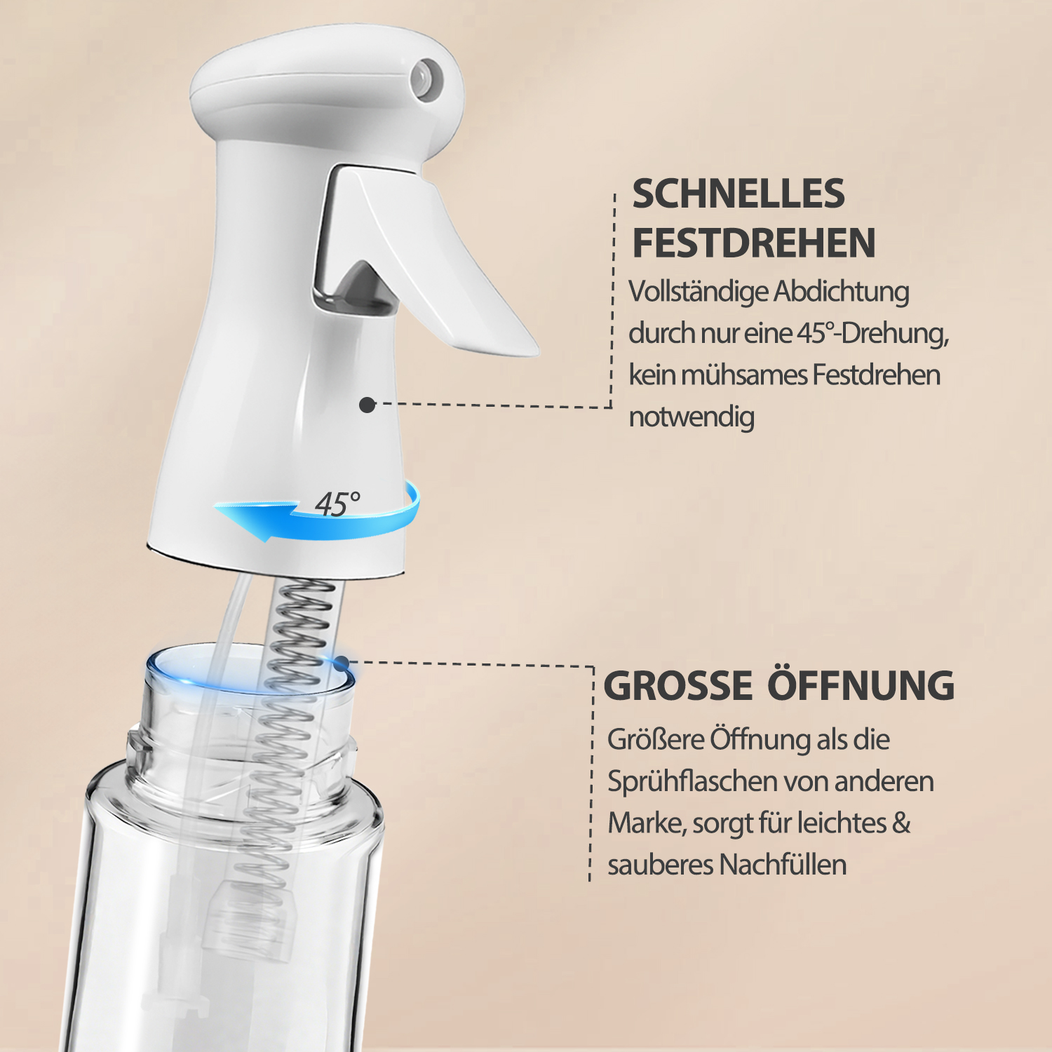 Ultra-fine continuous mist spray bottle - Image 4