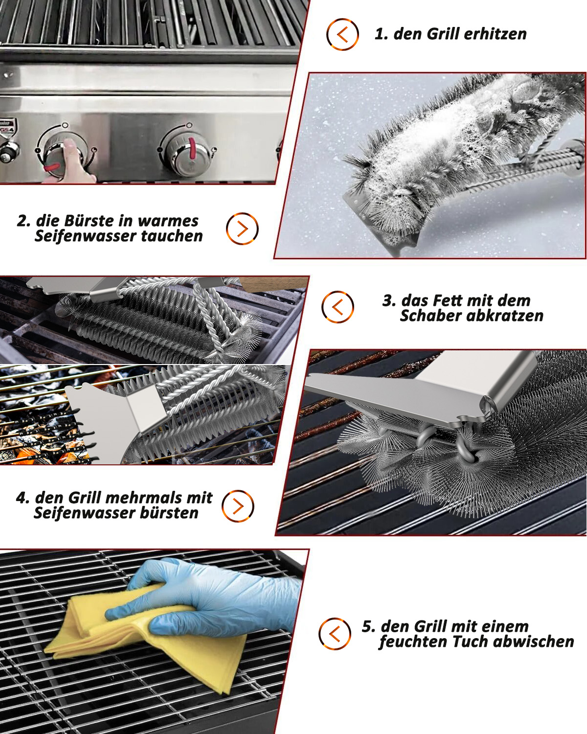 Grill cleaning brush - Image 7
