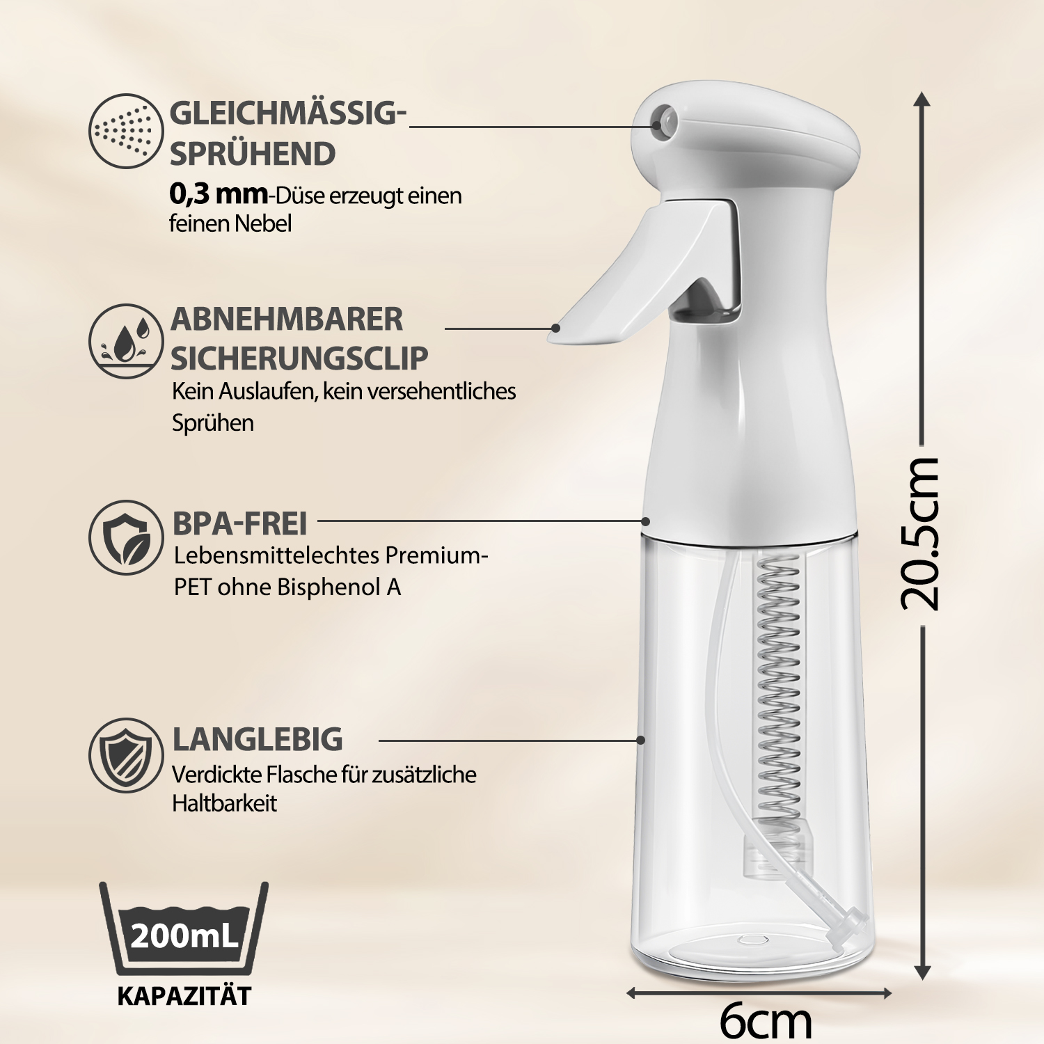 Ultra-fine continuous mist spray bottle - Image 6